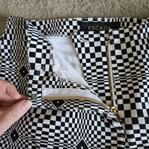 Escada Optical Illusion Flare Pants size 34 - Picture 11 of 14